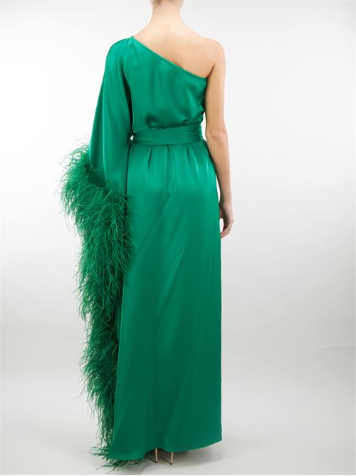 One shoulder dress with side feathers Atelier Legora ATELIER LEGORA | abito | AT13235